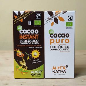 Cacao Puro Y Con Azucar De Caña